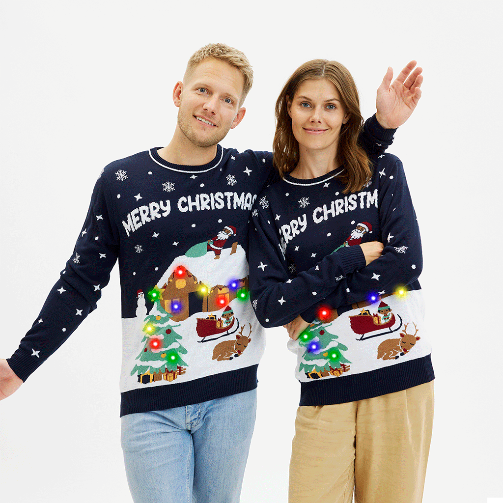 De idyllische Kersttrui - Heren